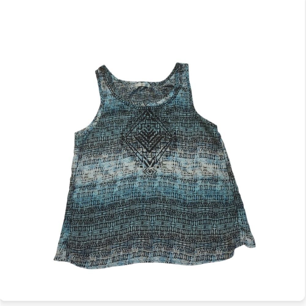 Maurices Split Back Tank Top Size Small Semi-sheer chiffon like material